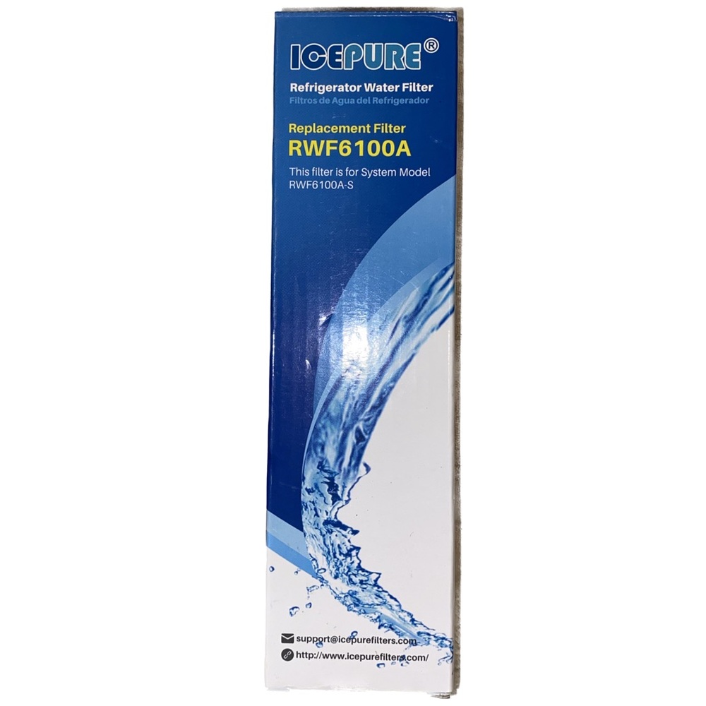 Ice Pure Refrigerator Water Replacement Filter RWF6100A for Bosch BORPLFTR50